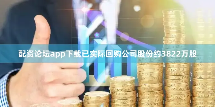 配资论坛app下载已实际回购公司股份约3822万股