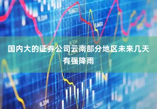 国内大的证券公司云南部分地区未来几天有强降雨